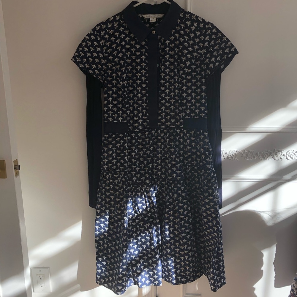 Diane von Furstenberg navy cotton dress